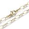 Brass Cable Chains Necklace Making, with Lobster Claw Clasps, Light Gold, 17.71 inch(45cm) long, Link 1: 9x4x0.6mm,  Link 2: 3.5x3x0.6mm, Jump Ring: 5x1mm