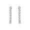 Sparkling diamond stud earrings for women, trendy and long-lasting Stainless Steel, Platinum