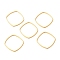201 Stainless Steel Linking Rings, Rhombus, Golden, 20x20x1mm