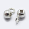 925 Sterling Silver Tube Bails, Loop Bails, Silver, 5.5x2.5x3mm, Hole: 0.8mm