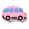 Vehicle Plastic Pendants, for Key Chain Bag Hanging Ornaments, Pearl Pink, 34.5x52.5x13.5mm, Hole: 3mm