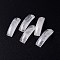 Natural Quartz Crystal Connector Charms, Rock Crystal, Arch Links, 36.5~37.5x9.5~10x7mm, Hole: 1mm