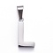 Non-Tarnish 304 Stainless Steel Letter Pendants, Manual Polishing, Alphabet, Stainless Steel Color, Letter.L, 18.5x10x3.5mm, Hole: 6.5x3.5mm