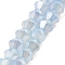 Imitation Jade Glass Beads Strands, AB Color Plated, Faceted, Bicone, Light Steel Blue, 4.5x4mm, Hole: 1mm, about 80~85pcs/strand, 30~32cm