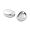 304 Stainless Steel Beads, Large Hole Beads, Bean, Stainless Steel Color, 23.5x30.5x10mm, Hole: 4.5mm