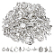 120Pcs 12 Style Tibetan Style Alloy Pendants, Mixed Shapes, Antique Silver, 14~23x9~22x1.2~9mm, Hole: 1~2mm, 10pcs/style