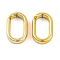 CCB Plastic Quick Link Connectors, Oval, Gold, 19x12x4mm, Inner Diameter: 14x8mm