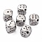 Tarnish Resistant 304 Stainless Steel Beads, Dice, Stainless Steel Color, 10x10x10mm, Hole: 2mm