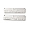 Non-Tarnish 304 Stainless Steel Pendants, Rectangle with Mountain Charm , Stainless Steel Color, 10x40x1.5mm, Hole: 1.2mm