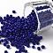 Glass Seed Beads, Opaque Colours Seed, Small Craft Beads for DIY Jewelry Making, Round, Blue, 3mm, Hole:1mm, about 10000pcs/pound