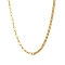 Stainless Steel Chain Necklaces, Curb Chains, Cable Chains, Real 18K Gold Plated, 17.72 inch(45cm)