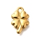 Ion Plating(IP) 304 Stainless Steel Pendants, Four Leaf Clover Charm, Real 18K Gold Plated, 17.5x11.5x3.5mm, Hole: 2mm