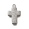 304 Stainless Steel Pendants, Cross Charm, Anti-Tarnish, Stainless Steel Color, 16.5x10.5x2mm, Hole: 1.2mm