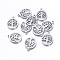 Non-Tarnish 304 Stainless Steel Pendants, Laser Cut, Oval with Tree of Life, Stainless Steel Color, 15.5x14x1mm, Hole: 1.2mm