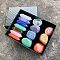 Healing Crystals and Stones Kits, Including 7 Chakra Pointed Gemstones and 7 Tumbled Nuggets Spiritual Stones, Colorful, 88x68x30mm