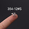 316L Stainless Steel Micro Pave Cubic Zirconia Cartilage Earrings, Stainless Steel Color, Moon, 6mm, Pin: 1.2mm