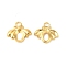 Ion Plating(IP) 304 Stainless Steel Pendants, Insect Charms, Real 18K Gold Plated, 17x19x2mm, Hole: 3x3.5mm