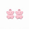 Spray Painted Alloy Charms, Cadmium Free & Lead Free, Bear, Flamingo, 14x10x2mm, Hole: 1.6mm