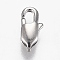 Tarnish Resistant 316 Surgical Stainless Steel Lobster Claw Clasps, Manual Polishing, Stainless Steel Color, 9x4.5x3mm, Hole: 1.3mm