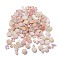 DIY Imitation Pearl Style Jewelry Making Finding Kit, Including Plastic Bead & Cabochon & Link & Pendants, Butterfly/Fan/Flower/Fishtail/Round Shapes, Salmon, 6~40x10~40x2.5~12mm, Hole: 1.4~3.2mm, about 64pcs/50g