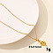 Stainless Steel Star Pendant Necklaces, PVD Vacuum Plating, Real 18K Gold Plated, 15.75 inch(40cm)
