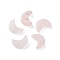 Natural Rose Quartz Beads, Half Moon, 16x11~12x4~4.5mm, Hole: 1~1.2mm