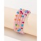 Bohemian Glass Beaded Stretch Bracelet Sets, Stackable Bracelets for Women