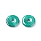 Natural Malachite Pendants, Donut/Pi Disc, Donut Width: 4.8mm, 12x2.5~3mm, Hole: 2.5mm