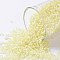TOHO Round Seed Beads, Japanese Seed Beads, (182) Inside Color Luster Crystal Soft Yellow, 15/0, 1.5mm, Hole: 0.7mm, about 3000pcs/10g