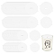 120 Sheets 4 Style Paper Candle Dust Covers for Candle Cups, Flat Round, White, 5.8~7.9x5~6.9x0.05cm, Inner Diameter: 1~1.4x0.15~0.2cm, 30 sheets/style