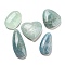 Natural Aquamarine Pendants, Geometric Charms, Mixed Shapes, 30~45x18.5~33.5x7.5~11mm, Hole: 2mm