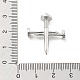 Латунные микропаве прозрачные подвески с фианитом KK-L228-44A-P-3