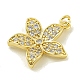 Подвески из кубического циркония с покрытием из латуни KK-U029-25G-2