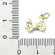 Латунные микро проложить кубического циркония подвески KK-H475-22G-01-3