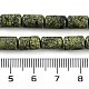 Натуральный серпантин / зеленые кружевные нити из бисера G-H064-B01-01-5