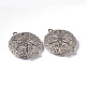 Плоские круглые латунные диффузор Locket подвески ECF134-2S-5