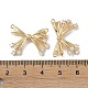 Латунные микропаве прозрачные подвески с фианитом KK-H482-06G-3