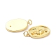 Латунные микропаве прозрачные подвески с фианитом ZIRC-L091-085G-3