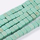 Синтетических нитей бирюзовые бусы TURQ-G108-4x4mm-03-1