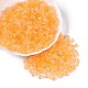 Прозрачные внутри цветные стеклянные бусины SEED-T007-11G-3