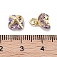 Латунные микро проложить кубического циркония подвески KK-C051-14G-05-3