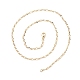 Женское колье из латуни figaro NJEW-P265-20G-3