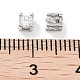 Микро из латуни с одинарными прозрачными бусинами из циркония KK-C051-30P-3