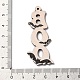 Деревянные подвески с односторонним принтом WOOD-B009-01D-3