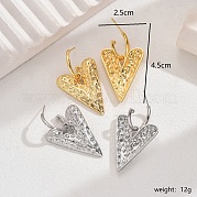Винтажные женские серьги-сердечки из меди YX2497-2