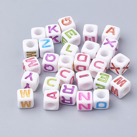 Акриловые бусины MACR-T009-12-1