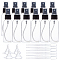 DIY Jewelry, Plastic Spray Bottle, Mini Transparent Plastic Funnel Hopper, 2ml Disposable Plastic Eye Dropper , Black, 112.5mm, Capacity: 50ml, 20pcs/set