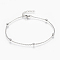 Tarnish Resistant 304 Stainless Steel Anklets, with Lobster Claw Clasps, Round Beads and Cable Chains, Stainless Steel Color, 9 inch(230mm)