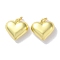 Rack Plating Brass Pendants, Long-Lasting Plated, Lead Free & Cadmium Free, Heart, Real 18K Gold Plated, 15x16x6mm, Hole: 3.4mm