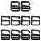 OLYCRAFT 10pcs 25mm G Hooks Buckles Adjustable Zinc Alloy Buckles Black Backpack Luggage Strap Buckle Outdoor Webbing Buckle Clip Strong Quick Release Buckles for Bags Belt Dog Collar